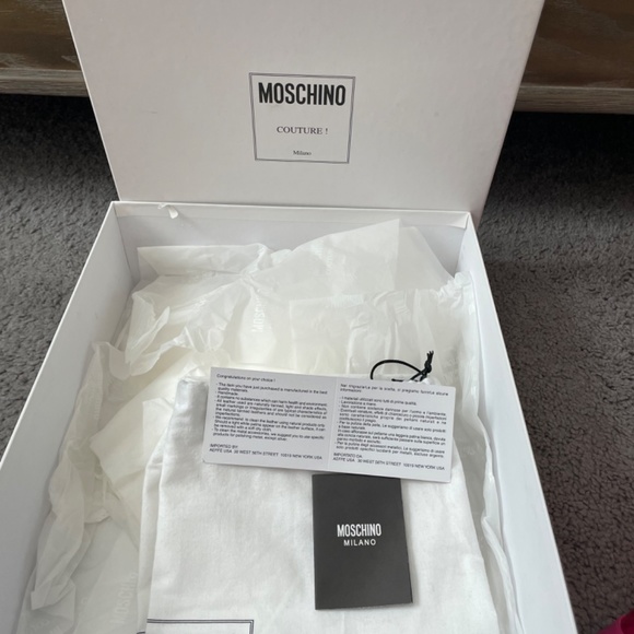 MOSCHINO Couture Rain Boots Pink Worn Once! Size 38 1/2 - Picture 10 of 11